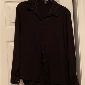 Black button up shirt